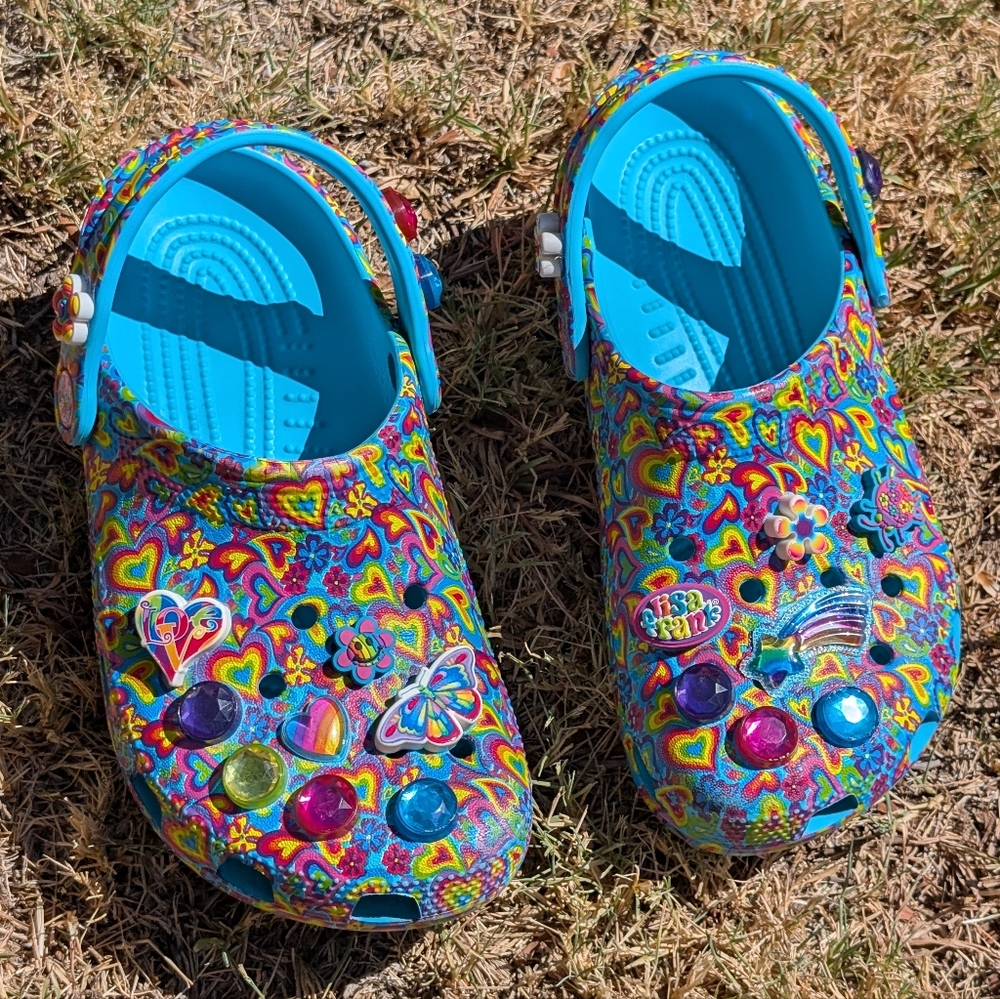 Crocs x Lisa Frank Classic Clogs J3 Women’s 5 207737-4SM Retired Limited Pair - Picture 14 of 15
